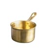 Bronze Polished 2 Liter Saucepan with Long Handle7.6CM