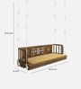 Ayushman Modern Solid Wood Swing In Walnut Finish