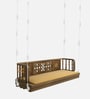 Ayushman Modern Solid Wood Swing In Walnut Finish