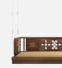 Ayushman Modern Solid Wood Swing In Walnut Finish
