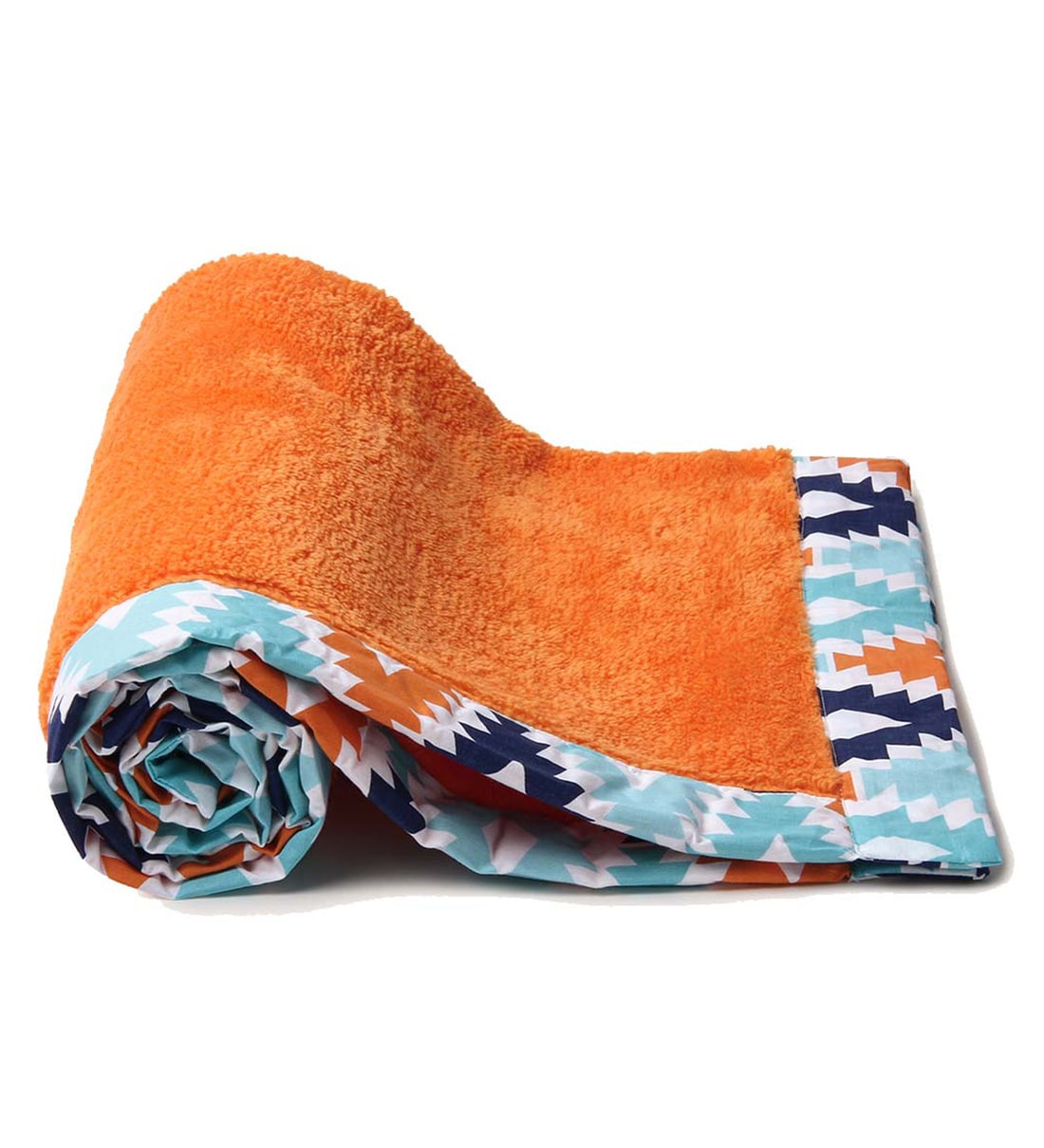 Buy Aztec Baby Blanket in Orange by Bacati Online Crib Blankets