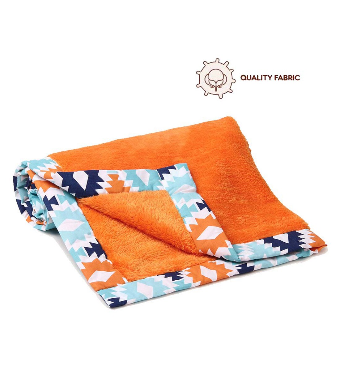 Buy Aztec Baby Blanket in Orange by Bacati Online Crib Blankets