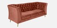 Azalea Velvet 3 Seater Sofa In Blush Pink Colour