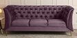 Azalea Fabric 3 Seater Sofa In Violet Colour