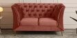 Azalea Velvet 2 Seater Sofa In Blush Pink Colour