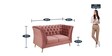 Azalea Velvet 2 Seater Sofa In Blush Pink Colour