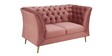 Azalea Velvet 2 Seater Sofa In Blush Pink Colour
