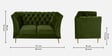 Azalea Velvet 2 Seater Sofa In Olive Green Colour