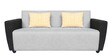 Azure Sofa Set 5 Seater in Grey & Black Colour