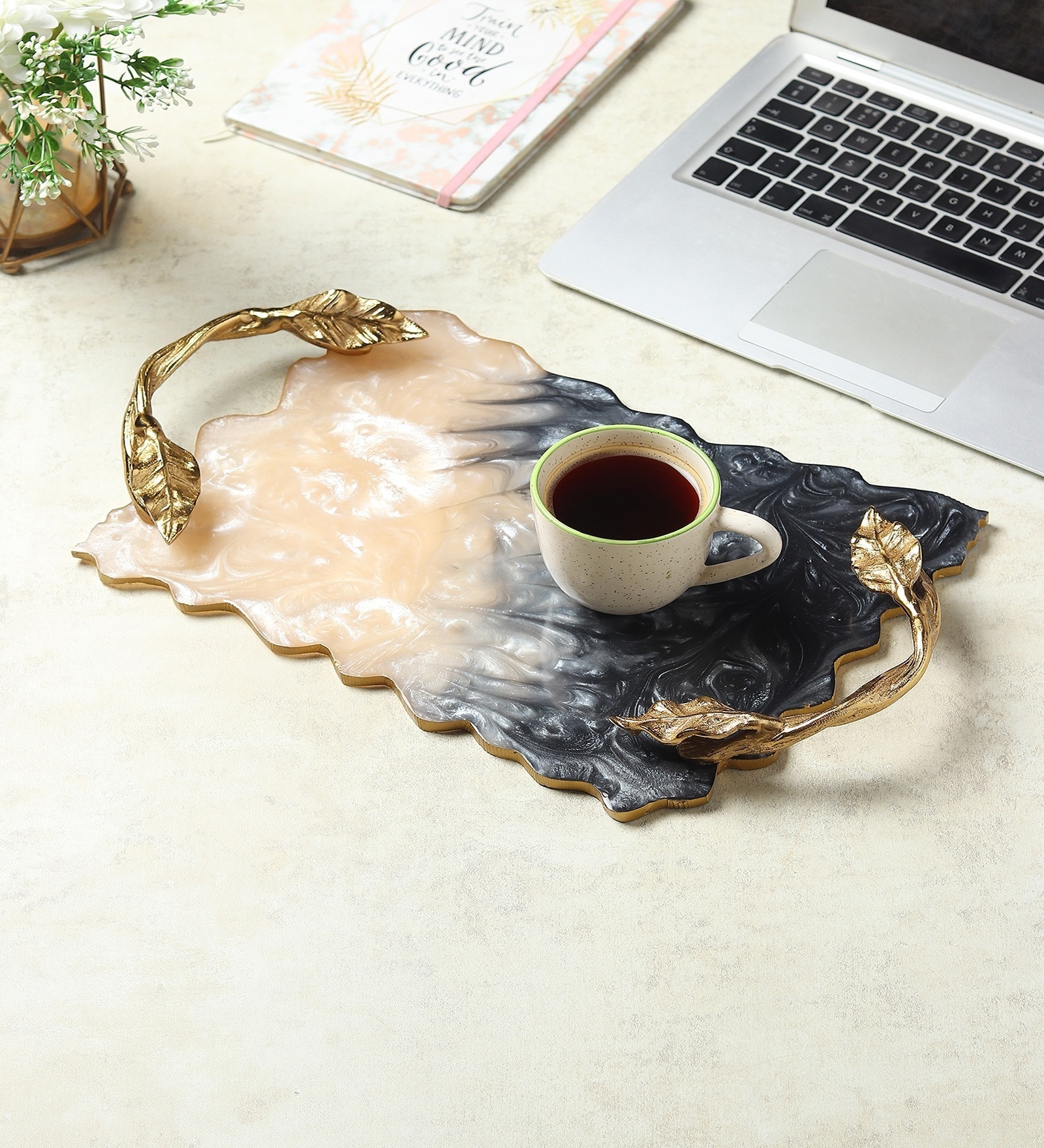 Grey Resin Azalea Tray