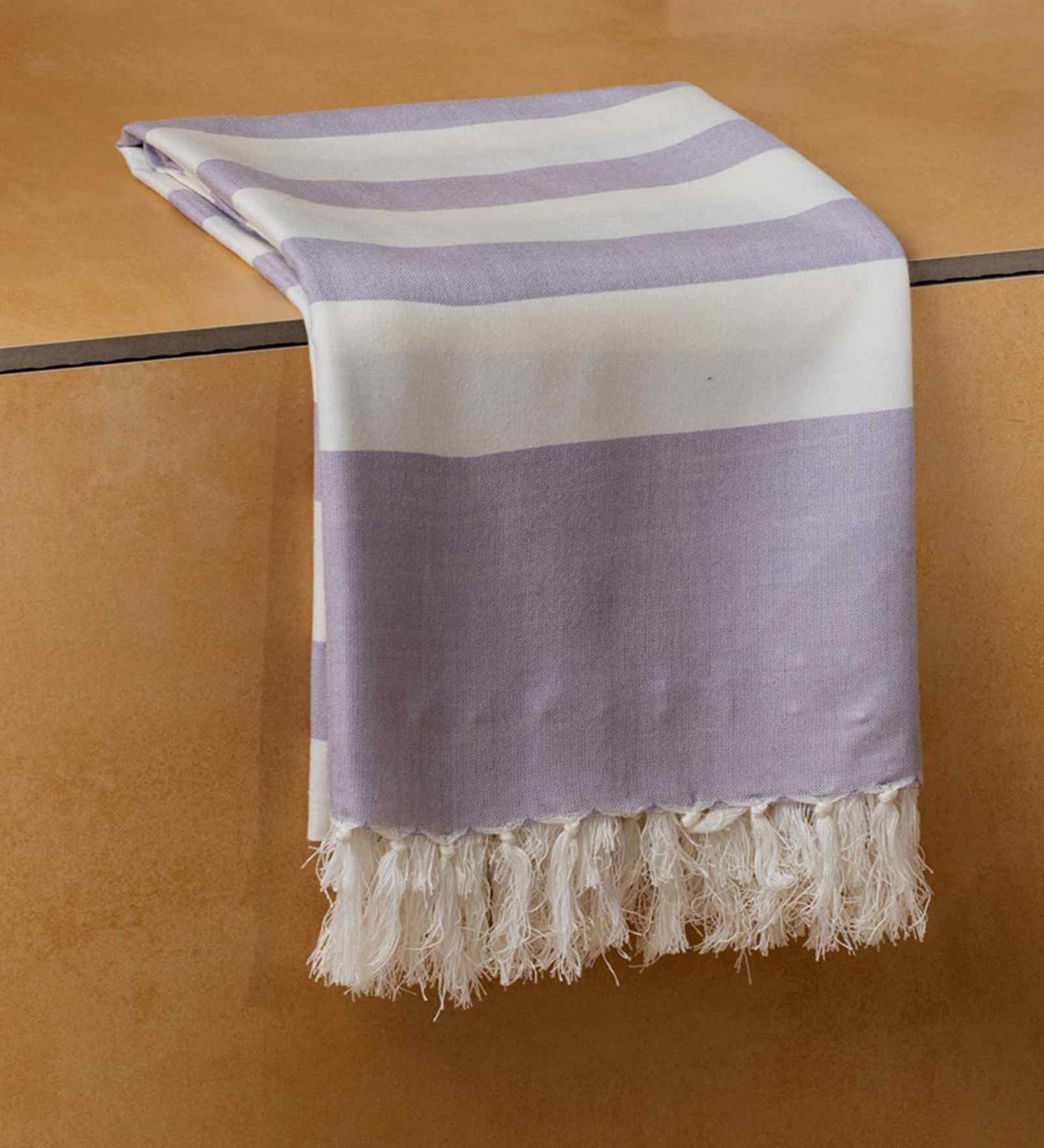 Lavendar Azure Striped Bath Towel 75 Cm