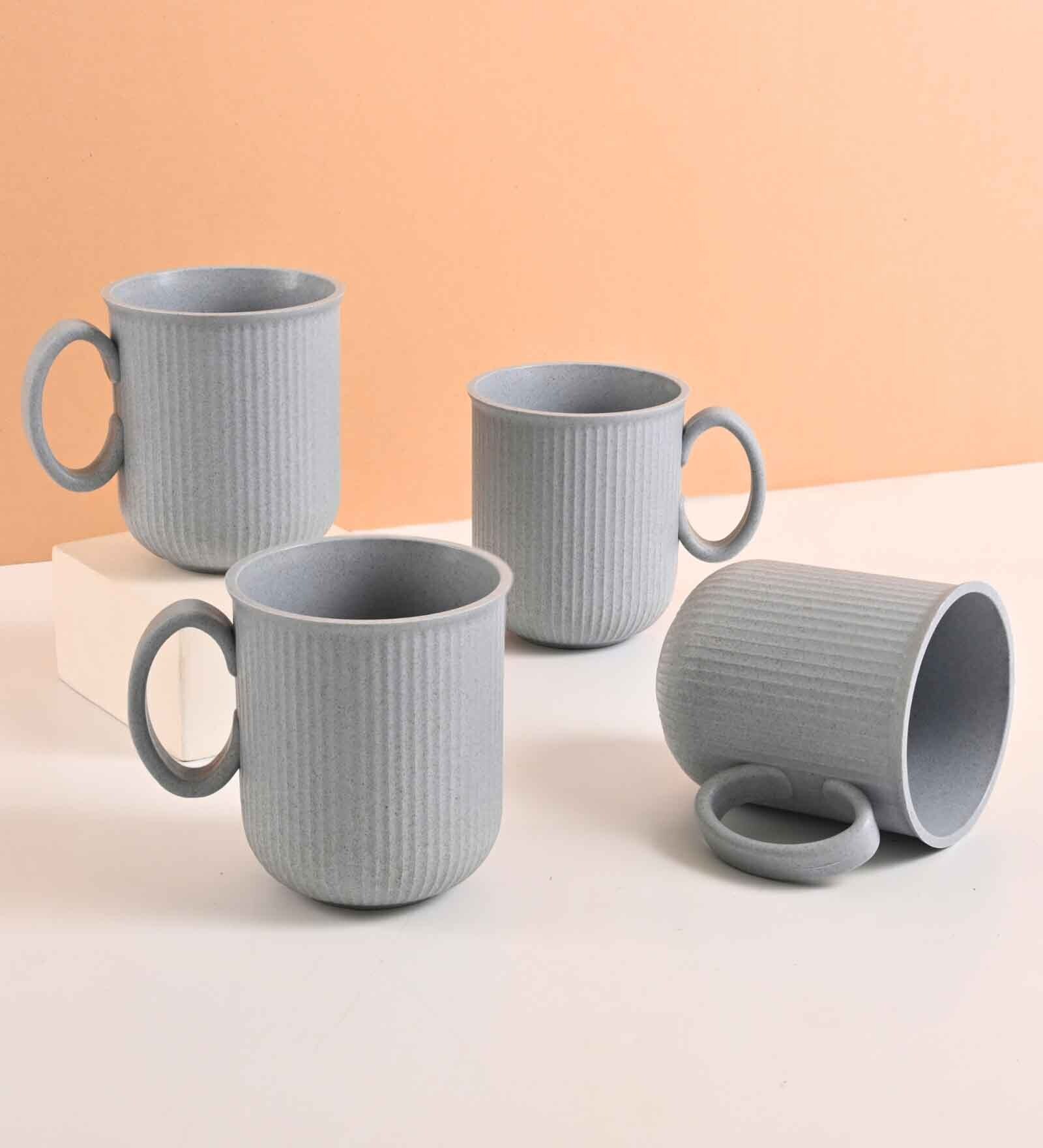Azure Statement Coffee Mug 350 ml (4 Pc)Rice Husk Biocomposite