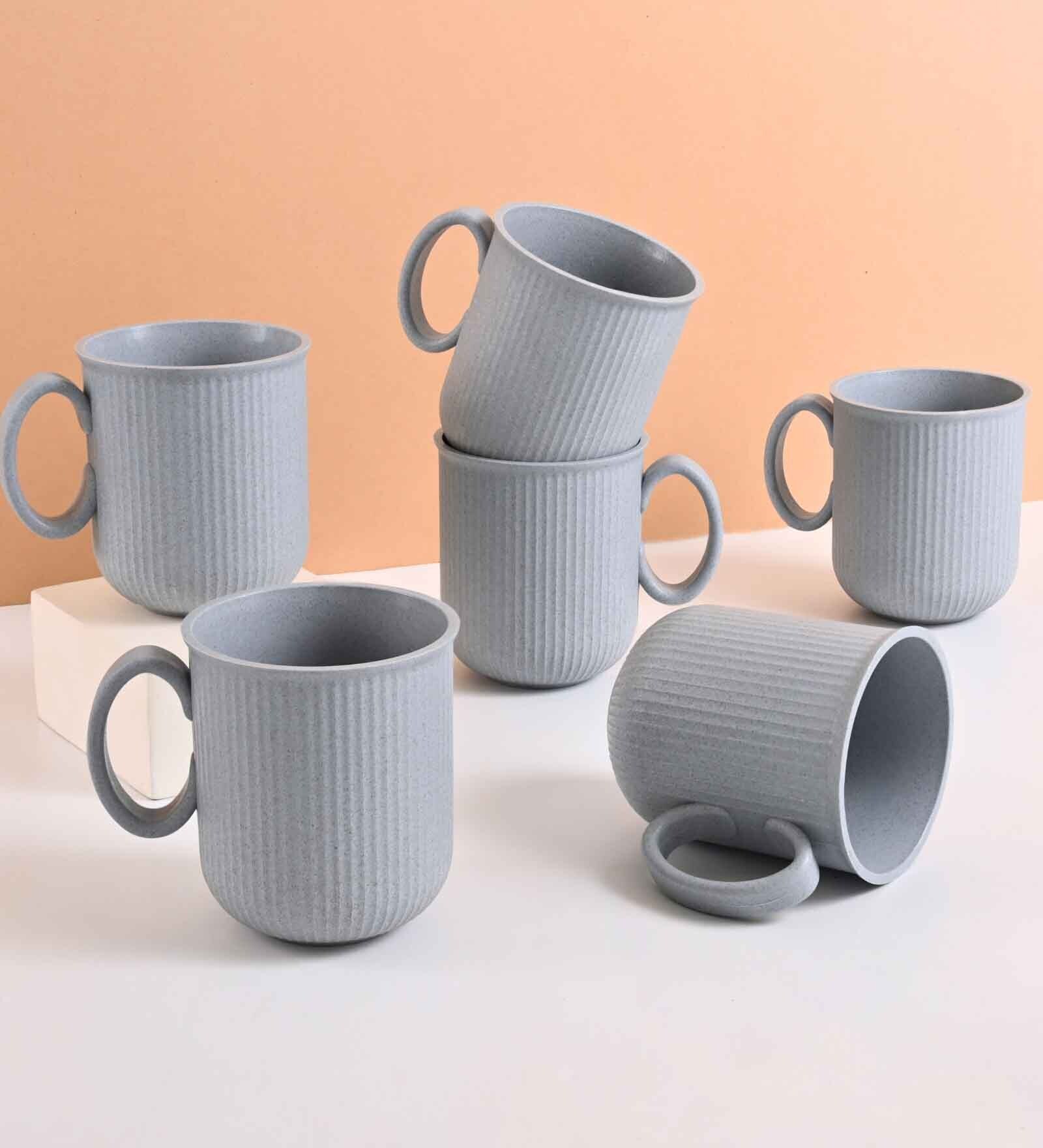 Azure Statement Coffee Mug 350 ml (6 Pc)Rice Husk Biocomposite