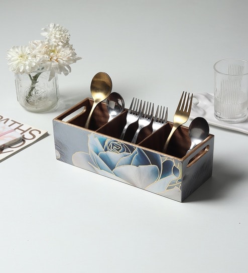 Azure Whisper Cutlery Holder 