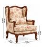 Azalea Teak Wood Lounge Chair With Suede Fabric In Beige Color Azalea Teak Wood Lounge Chair With Suede Fabric In Beige Color