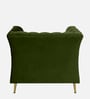 Azalea Velvet 1 Seater Sofa In Olive Green Colour