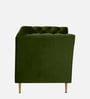 Azalea Velvet 1 Seater Sofa In Olive Green Colour