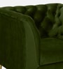 Azalea Velvet 1 Seater Sofa In Olive Green Colour