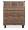 Aze Shoe Cabinet in Walnut Finish