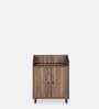Aze Shoe Cabinet in Walnut Finish