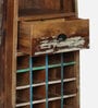 Azealia Reclaimed Wood Bar Cabinet In Distress Finish