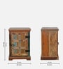 Azealia Reclaimed Wood Bedside Table In Distress Finish