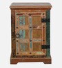 Azealia Reclaimed Wood Bedside Table In Distress Finish