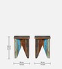 Azealia Reclaimed Wood End Table In Distress Finish