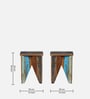 Azealia Reclaimed Wood End Table In Distress Finish