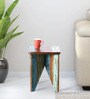 Azealia Reclaimed Wood End Table In Distress Finish