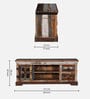 Azealia Reclaimed Wood TV Console In Distress Finish For TVs Up To 55"