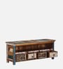 Azealia Reclaimed Wood TV Console In Distress Finish For TVs Up To 55"