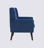 Azriah Boucle Fabric Accent Chair In Blue Colour