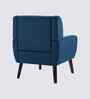 Azriah Boucle Fabric Accent Chair In Blue Colour