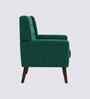 Azriah Boucle Fabric Accent Chair In Green Colour