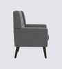 Azriah Boucle Fabric Accent Chair In Grey Colour