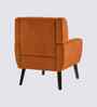 Azriah Boucle Fabric Accent Chair In Orange Colour