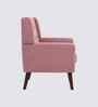 Azriah Boucle Fabric Accent Chair In Pink Colour