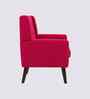 Azriah Boucle Fabric Accent Chair In Red Colour