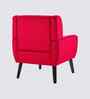 Azriah Boucle Fabric Accent Chair In Red Colour