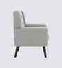 Azriah Boucle Fabric Accent Chair In White Colour