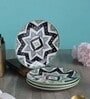 Aztec 8 Inch (Set of 4) Ceramic Quarter Side Plate