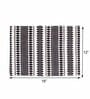 Aztec Black Woven (12 X 18) Stripped Printed (Set of 6) Placemats