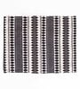 Aztec Black Woven (12 X 18) Stripped Printed (Set of 6) Placemats