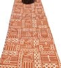 Aztec Geometric on Orange Red 12X72 inches