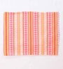 Aztec Orange Woven (12 X 18) Stripped Printed (Set of 6) Placemats