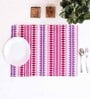 Aztec Purple Woven (12 X 18) Stripped Printed (Set of 6) Placemats