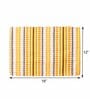 Aztec Yellow Woven (12 X 18) Stripped Printed (Set of 6) Placemats