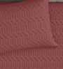 Red Azure 300GSM King Quilted Bedcover with 2 Pillowcovers