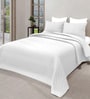 White Azure 300GSM King Quilted Bedcover with 2 Pillowcovers